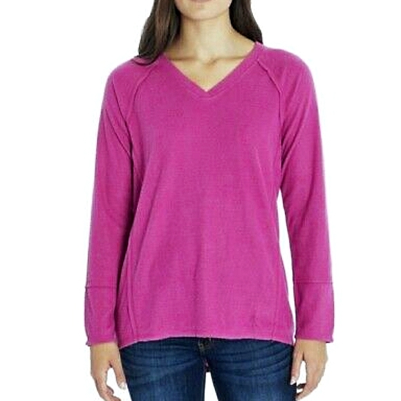Wildfox Haley Brushed V-Neck Pullover - Picture 1 of 8